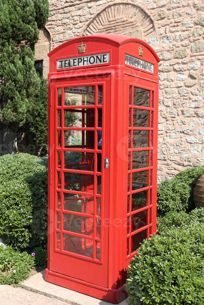 Red telephone box photo