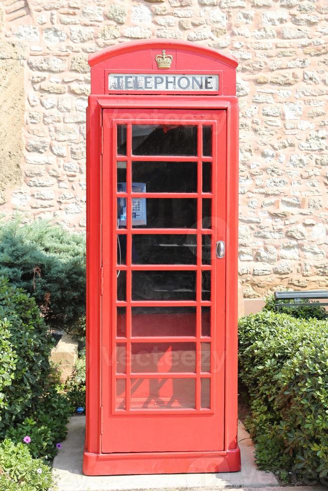 Red telephone box photo