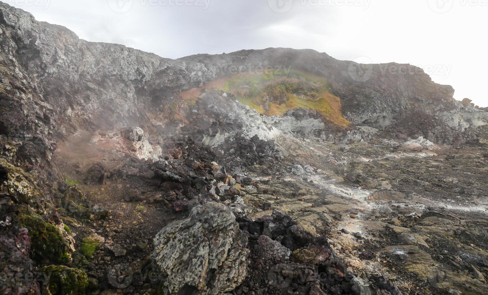 Leirhnjukur lava field in Iceland photo
