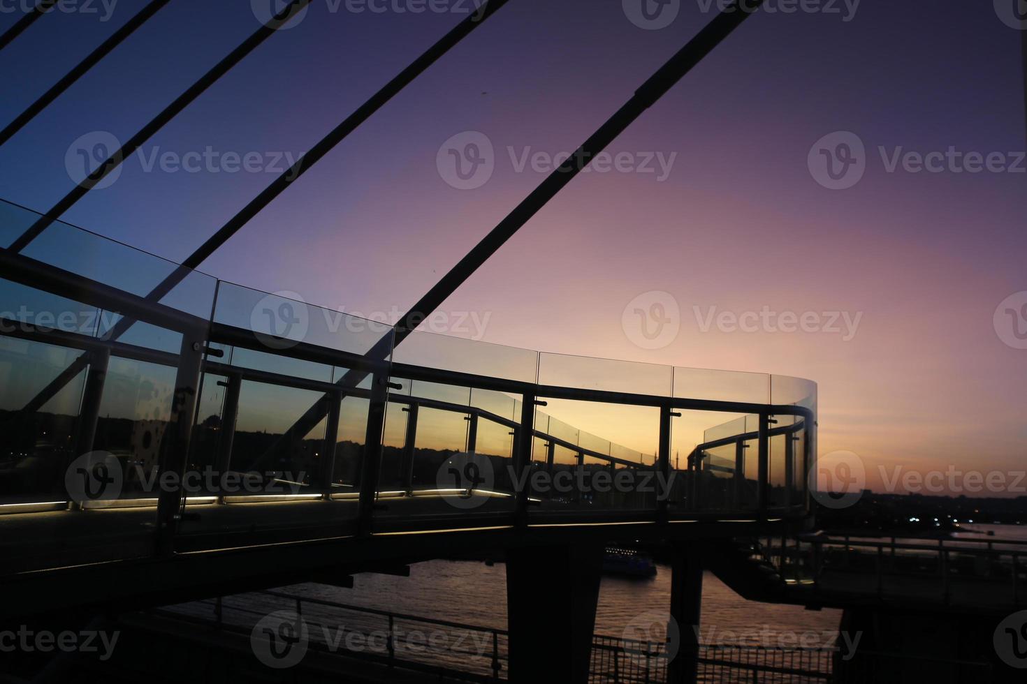 Golden Horn Metro Bridge in Istanbul, Turkey photo