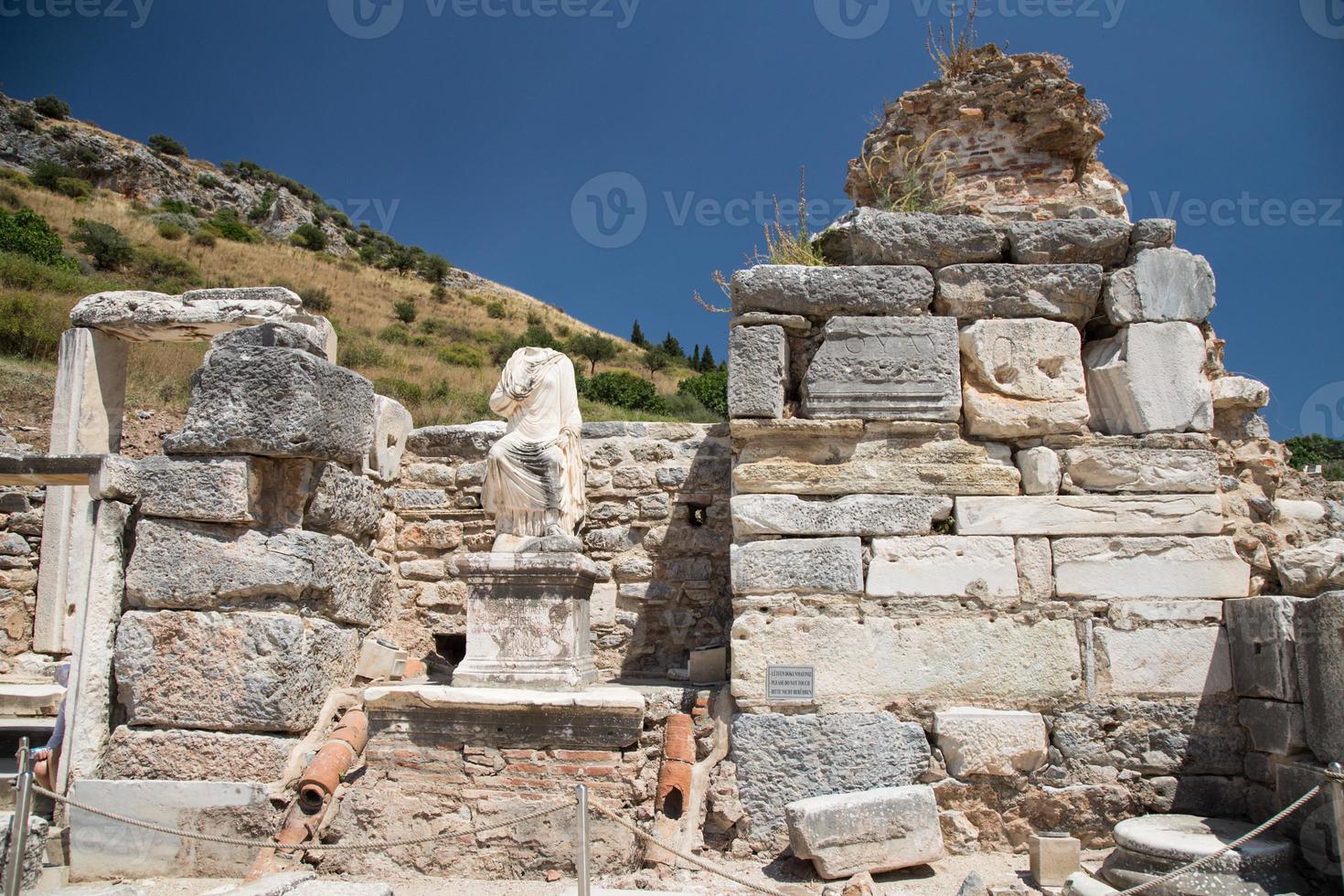 Statue in Ephesus Ancient City photo