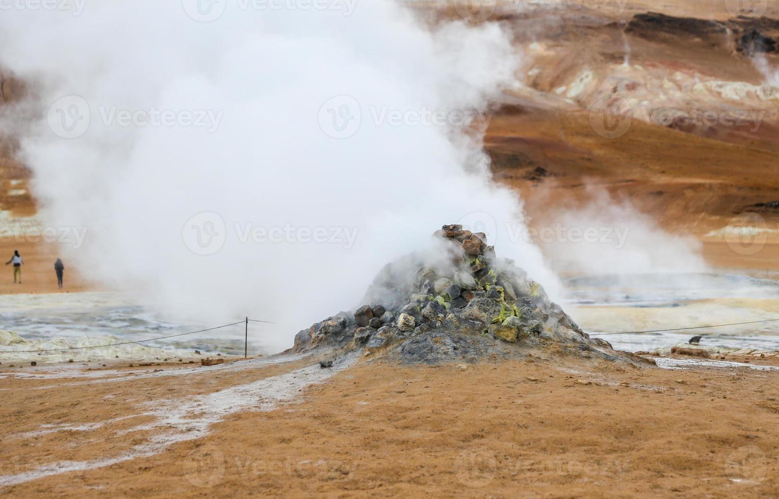 Namafjall geothermal area in Iceland photo