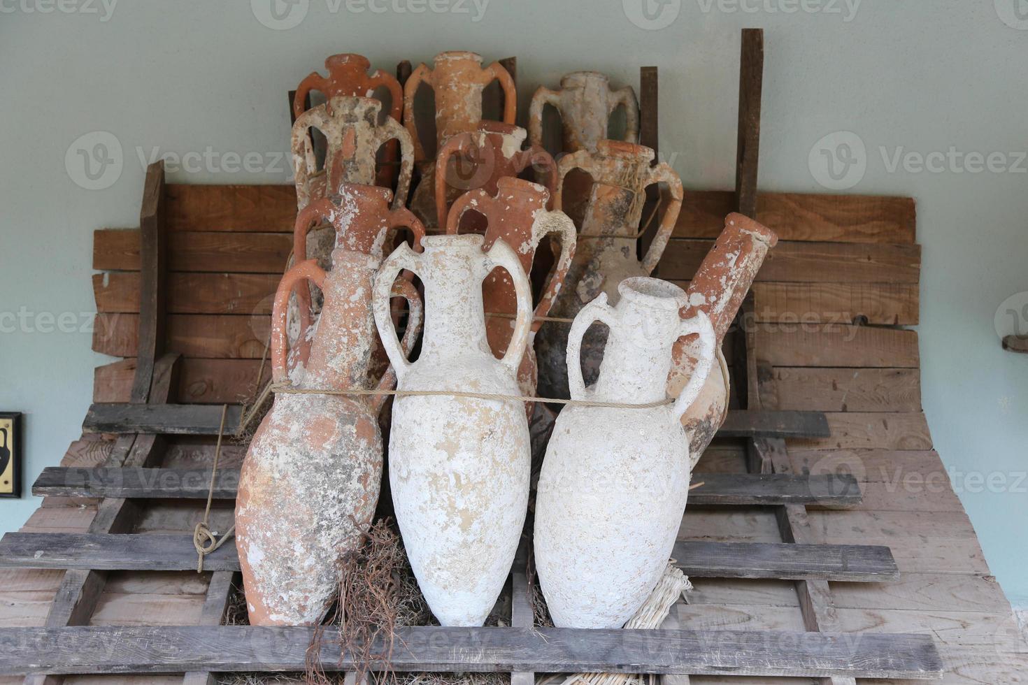 Amphoras in Bodrum Castle photo