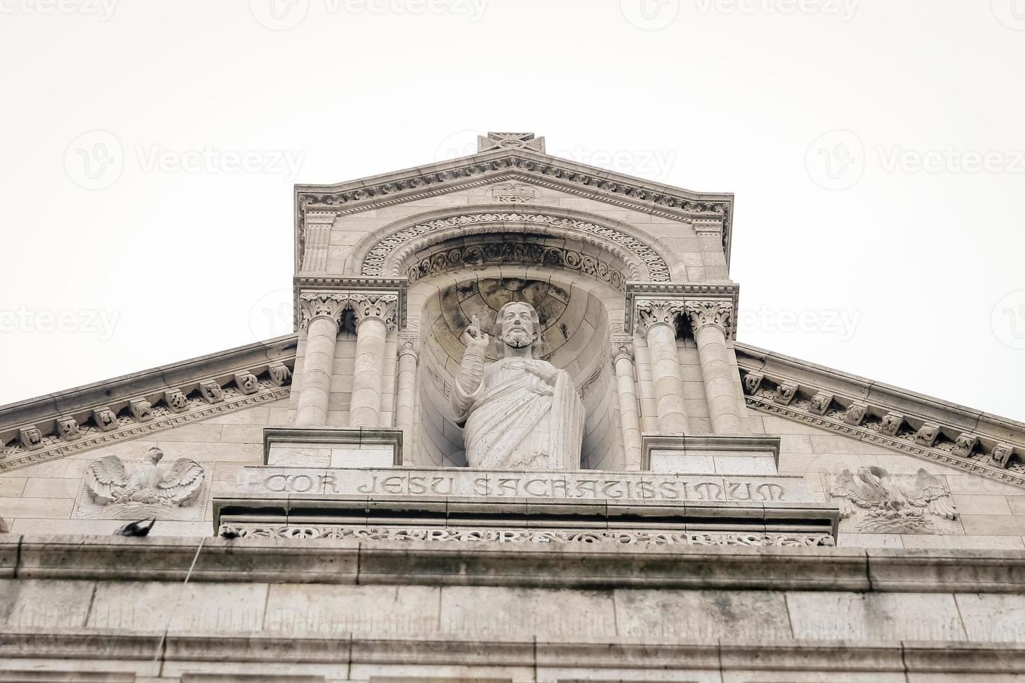 Sacre Coeur Basilica at Montmartre in Paris, France photo