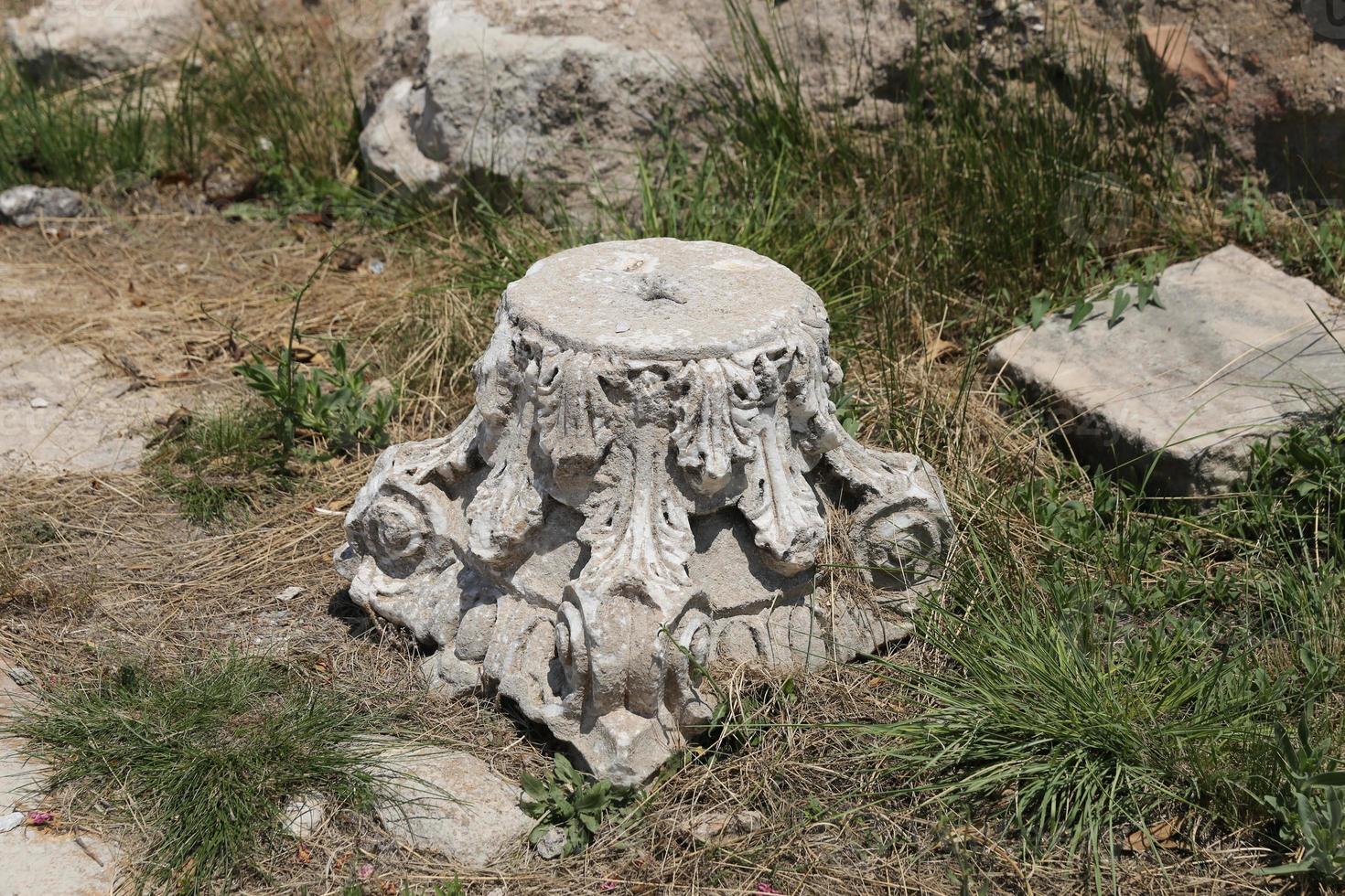 Ruins in Hierapolis Ancient City, Turkey photo