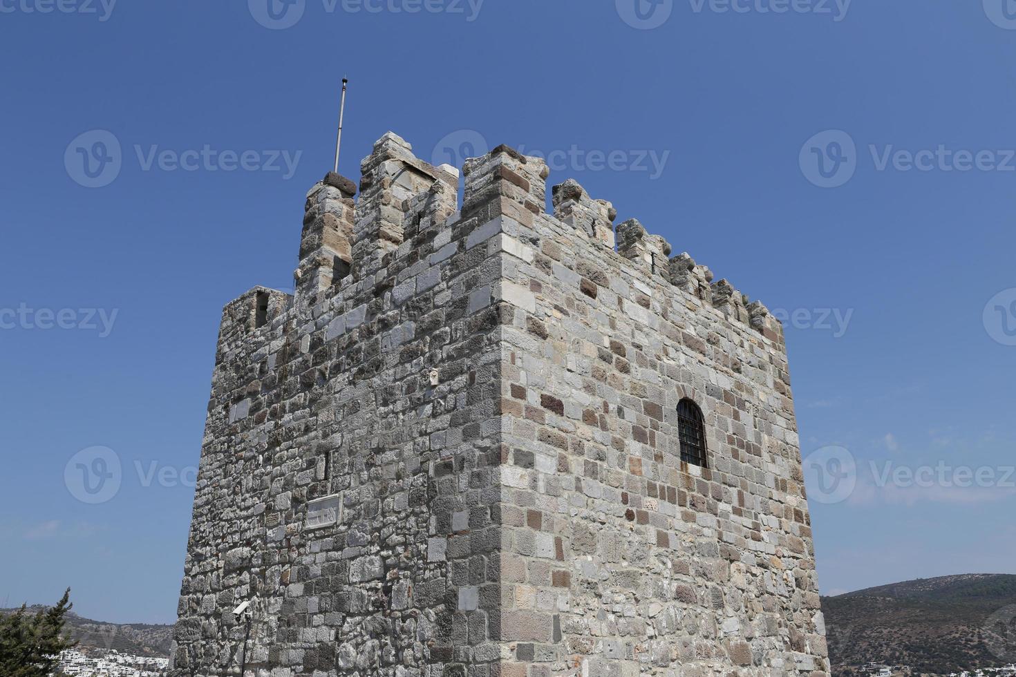 Tower of Bodrum Castle in Turkey photo
