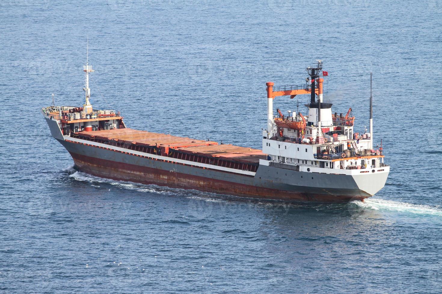 Cargo Ship in sea photo