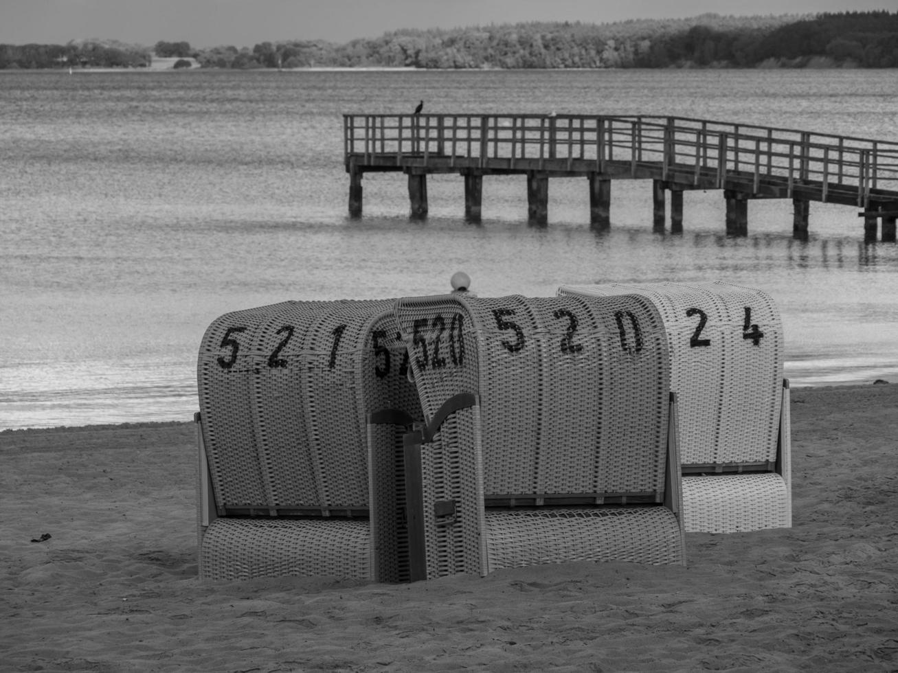 the beach of Eckernfoerde in germany photo