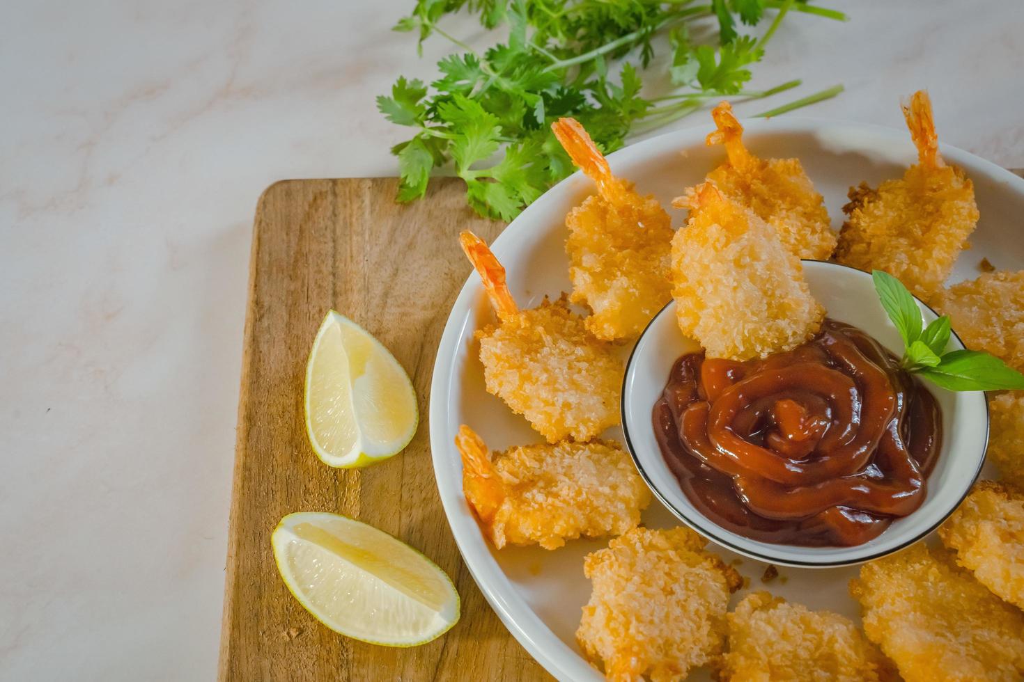 Lightly breaded then fried this Classic Fried Shrimp recipe is completely addictive photo