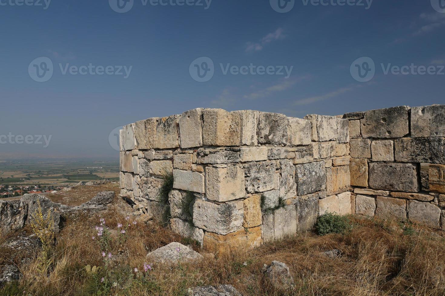 Wall of Hierapolis Ancient City, Turkey photo