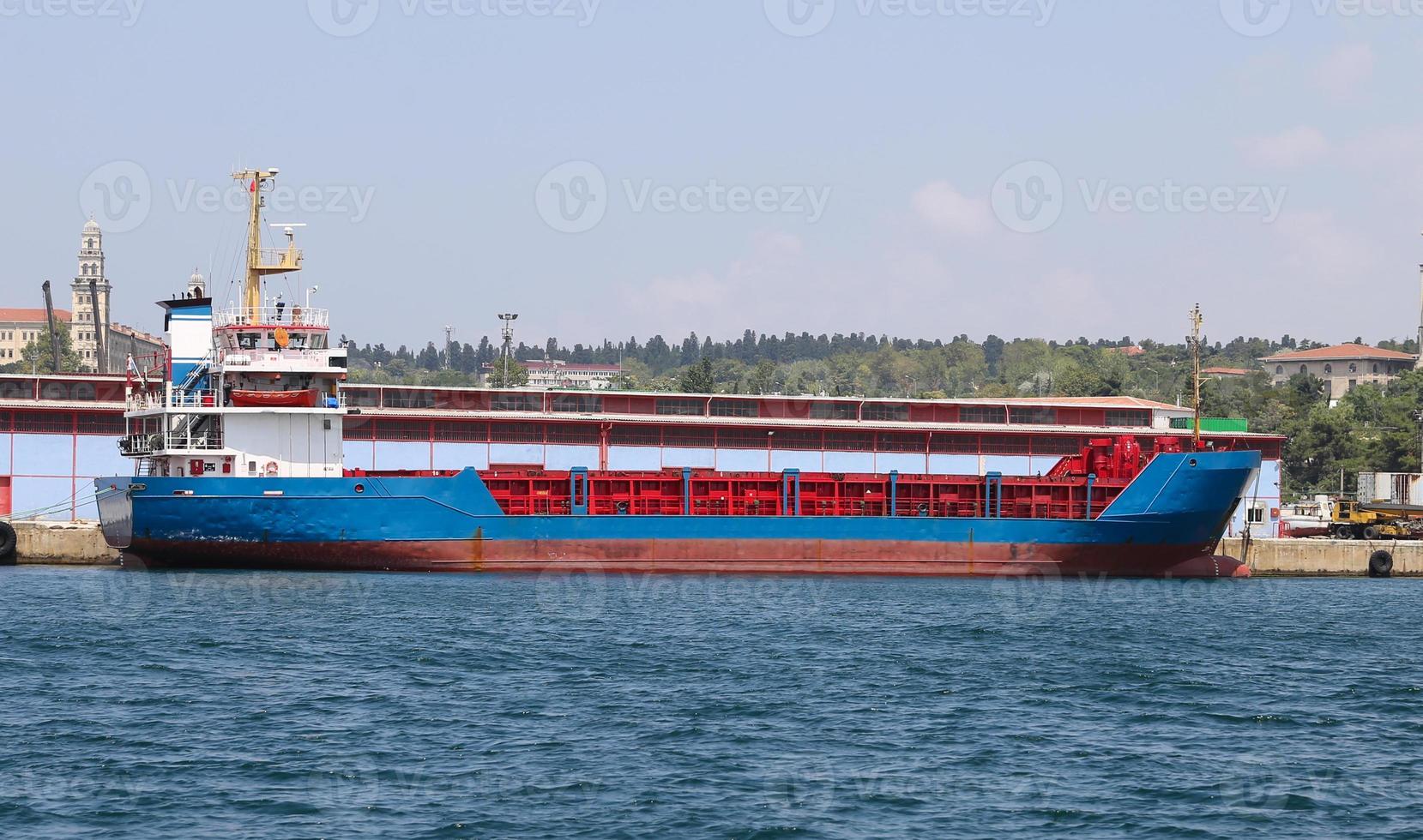 Cargo ship loading photo