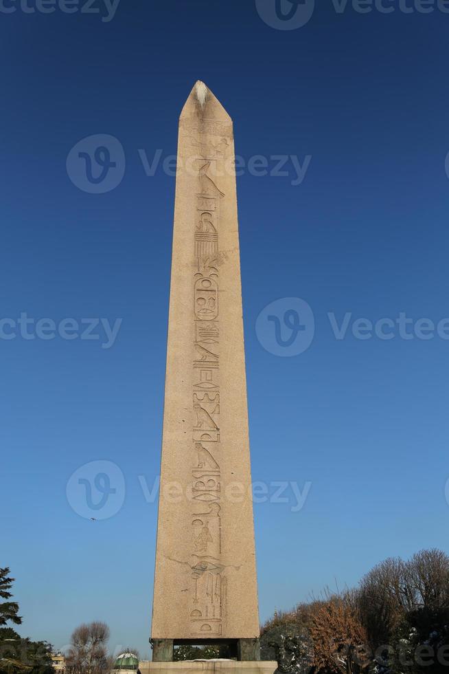 Obelisk of Theodosius in Istanbul City, Turkey photo