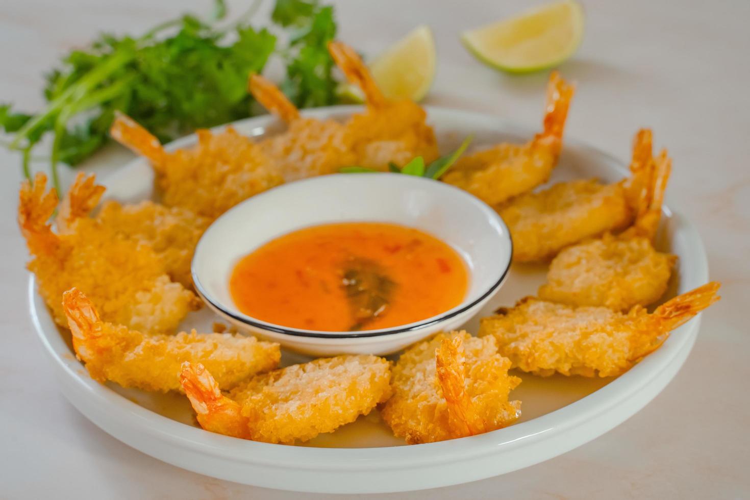 Lightly breaded then fried this Classic Fried Shrimp recipe is completely addictive photo