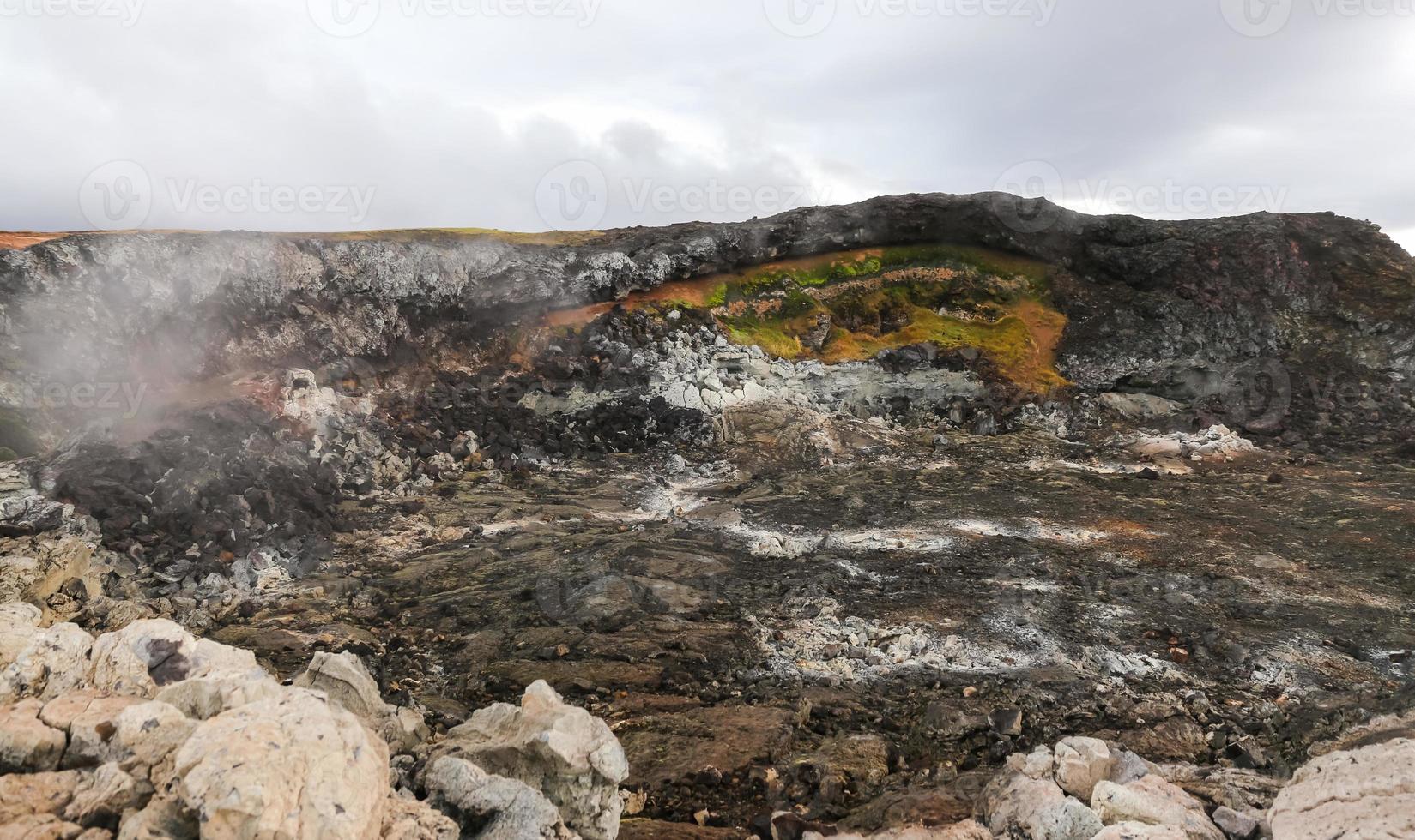 Leirhnjukur lava field in Iceland photo