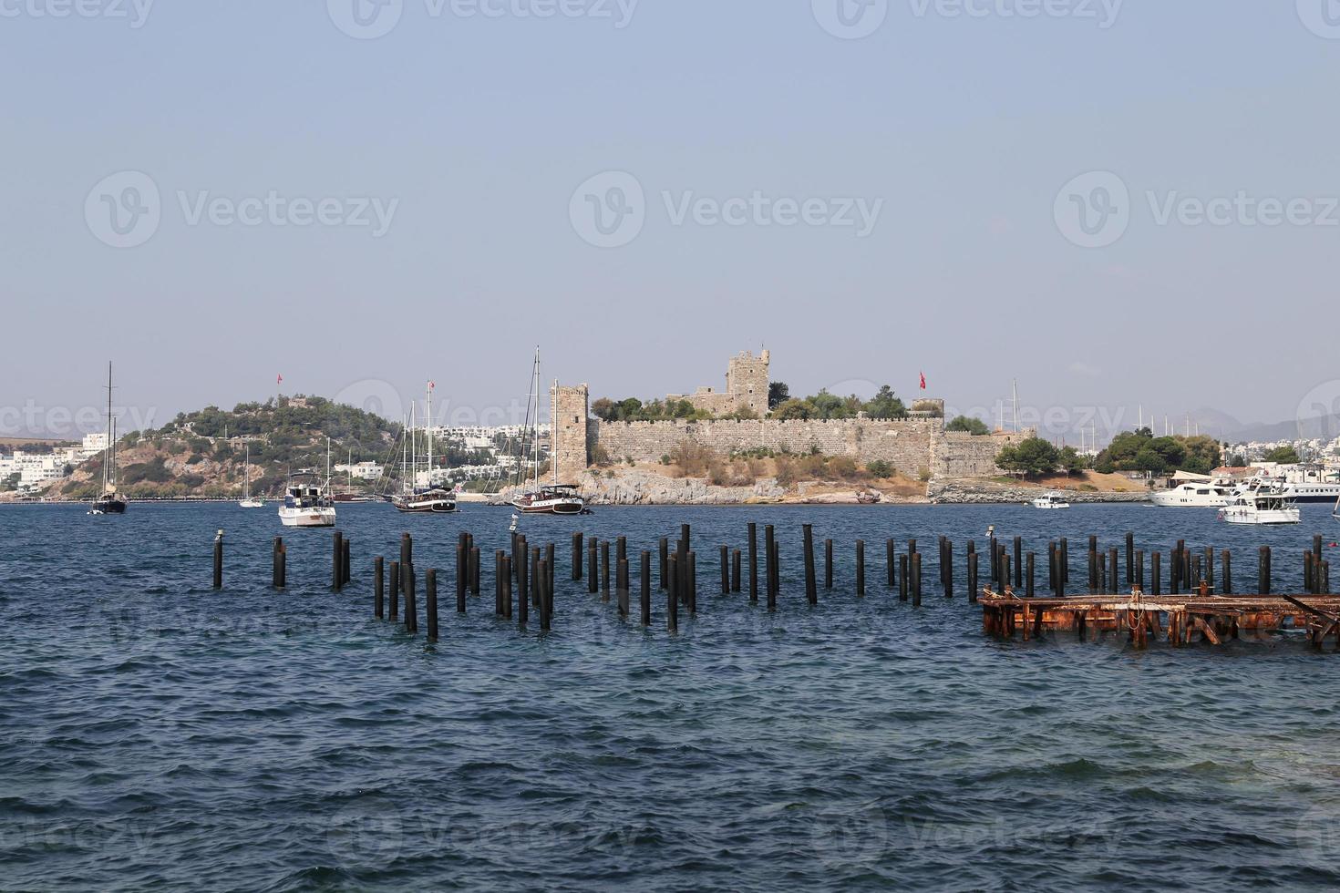 castillo de bodrum en turquía foto