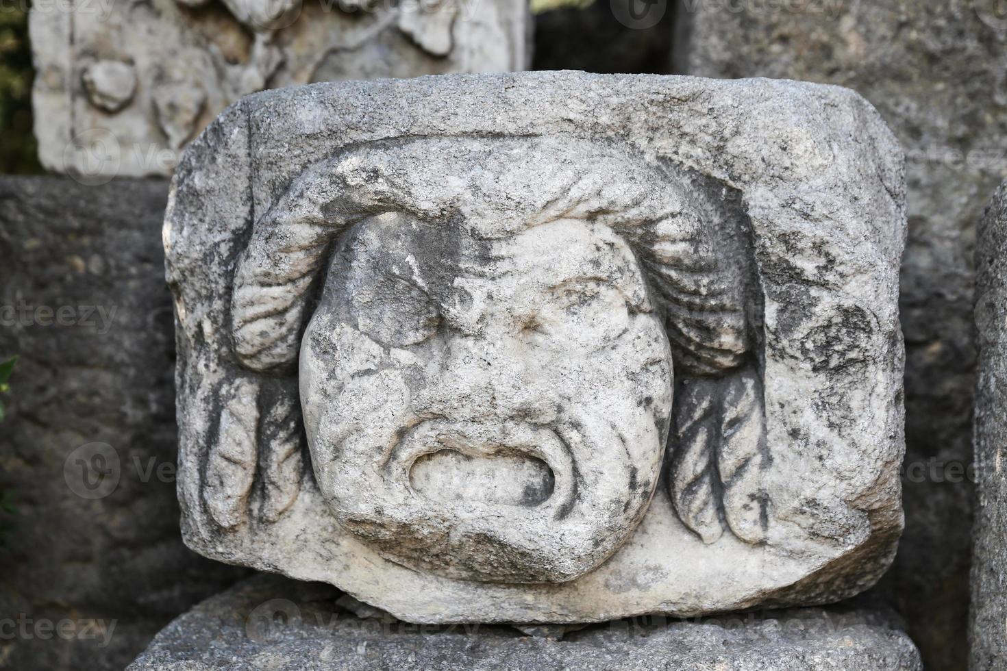 Face Relief in Bodrum Castle photo