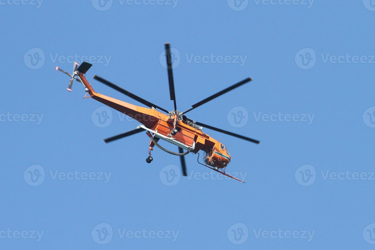 Orange Fire Helicopter photo