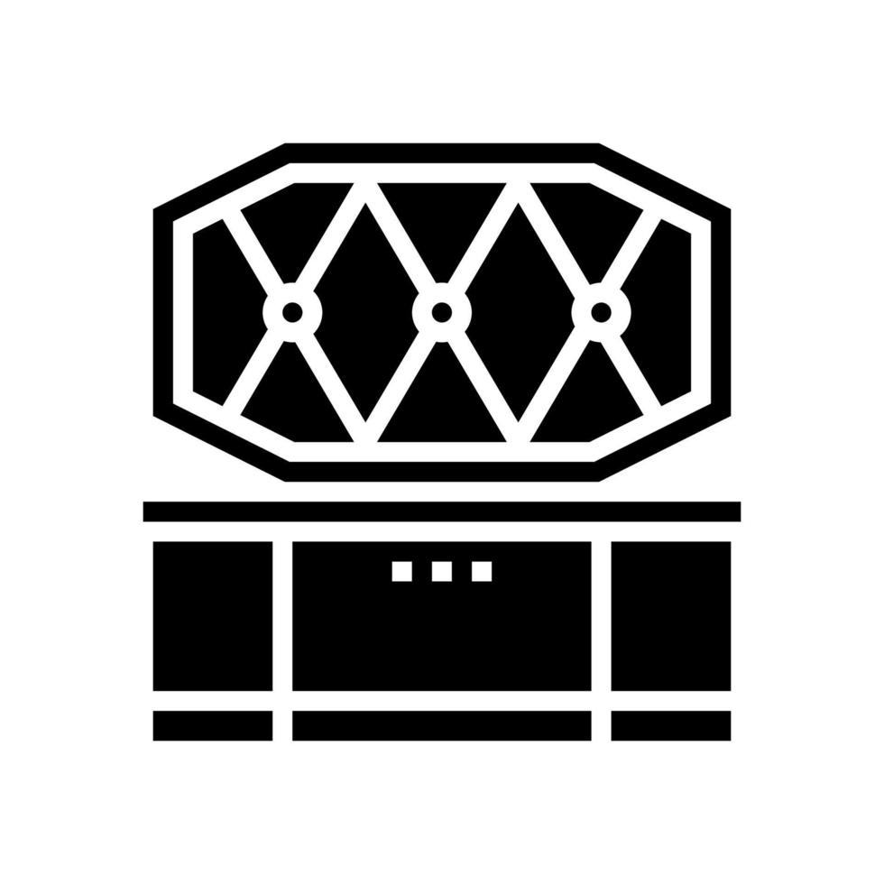 coffin pet funeral glyph icon vector illustration