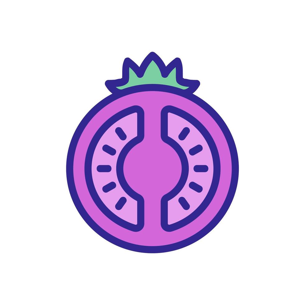 tomato vector icon. Isolated contour symbol illustration