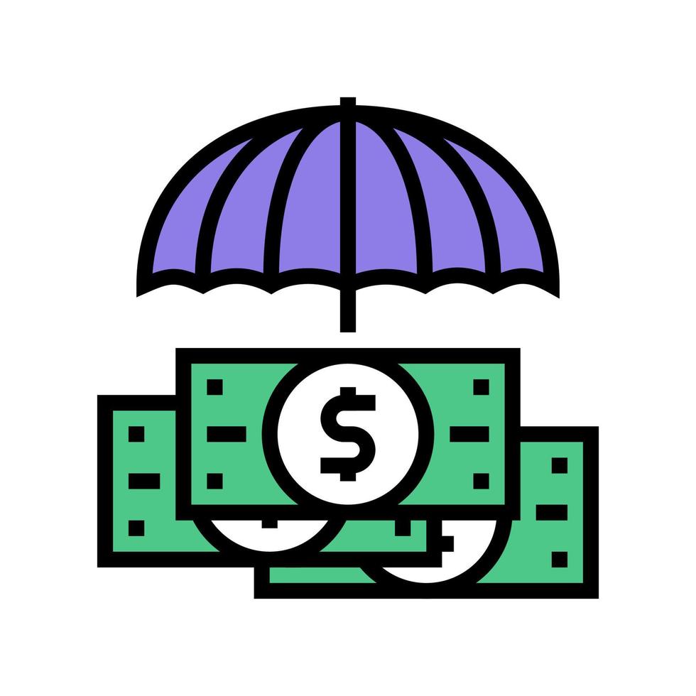 safe of money color icon vector illustration