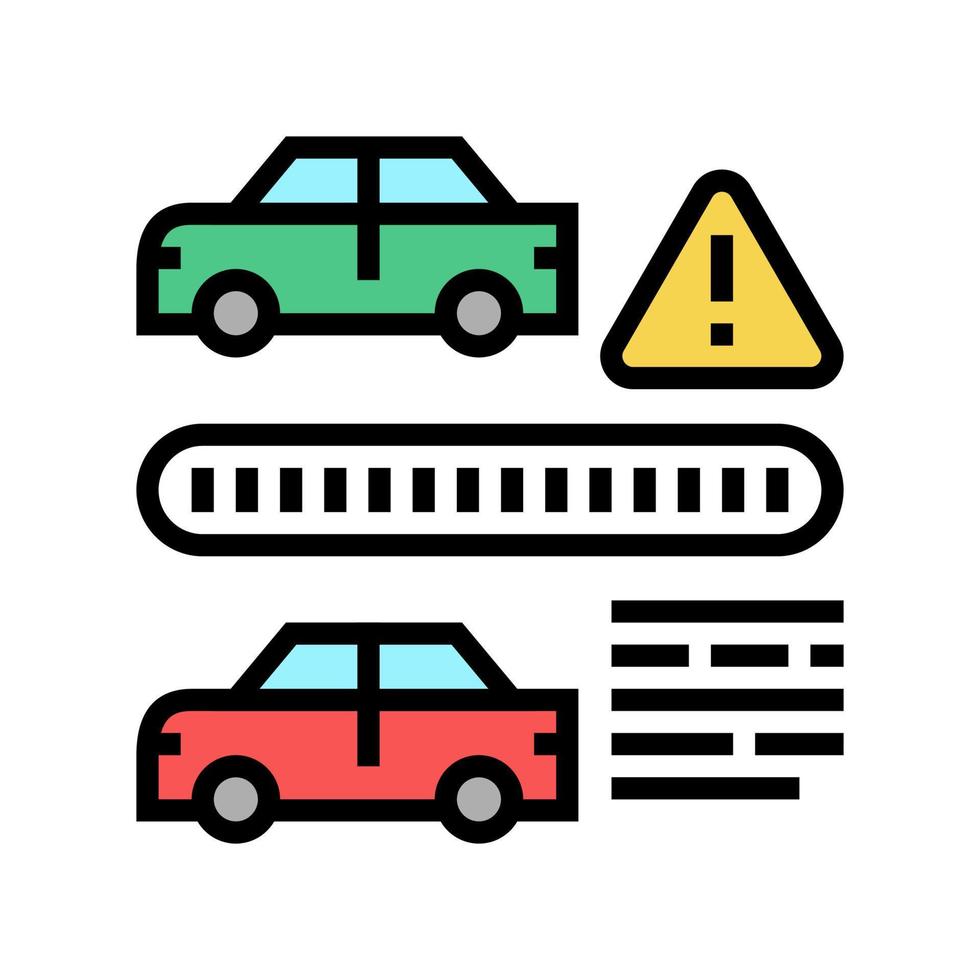vin cloning fraud color icon vector illustration