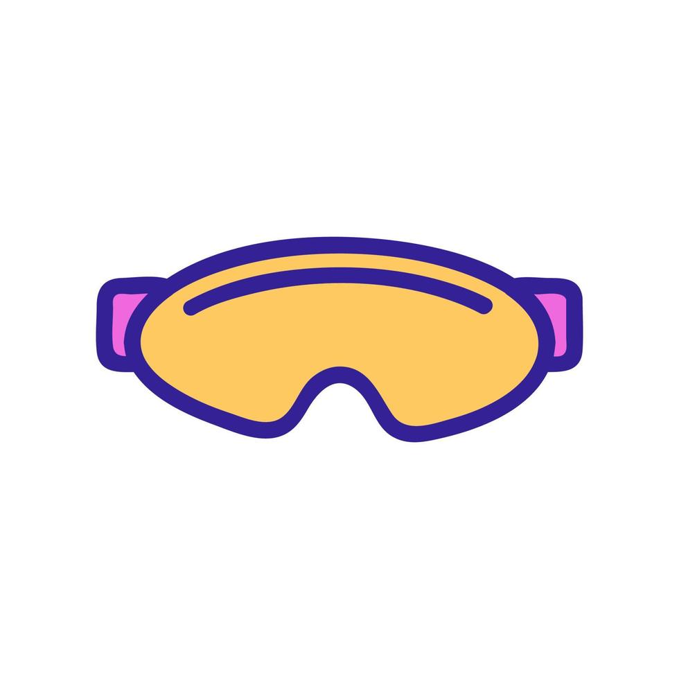 polarizing icon vector glasses. Isolated contour symbol illustration