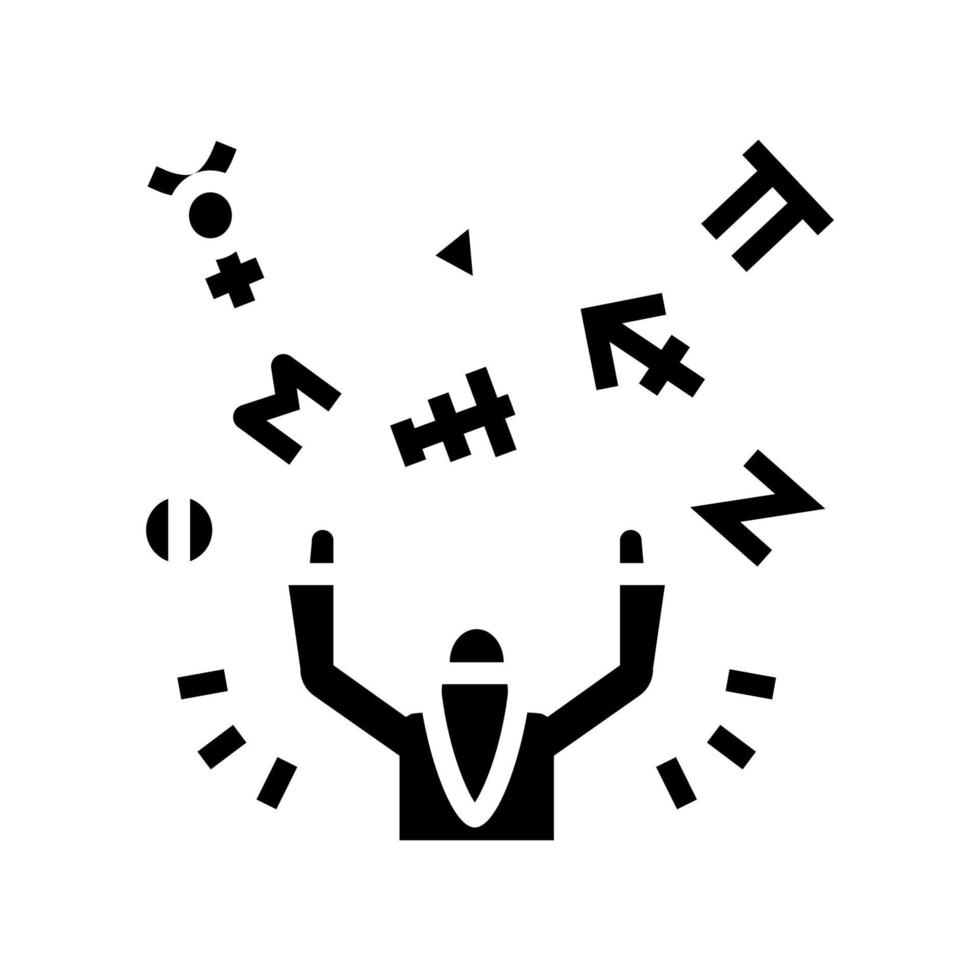 witchcraft magic glyph icon vector illustration