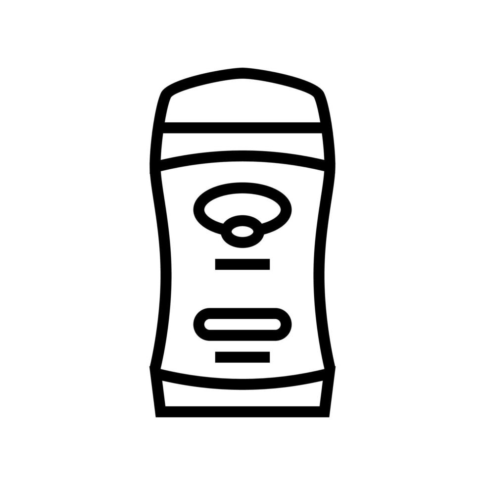 deodorant aromatic cosmetic line icon vector illustration