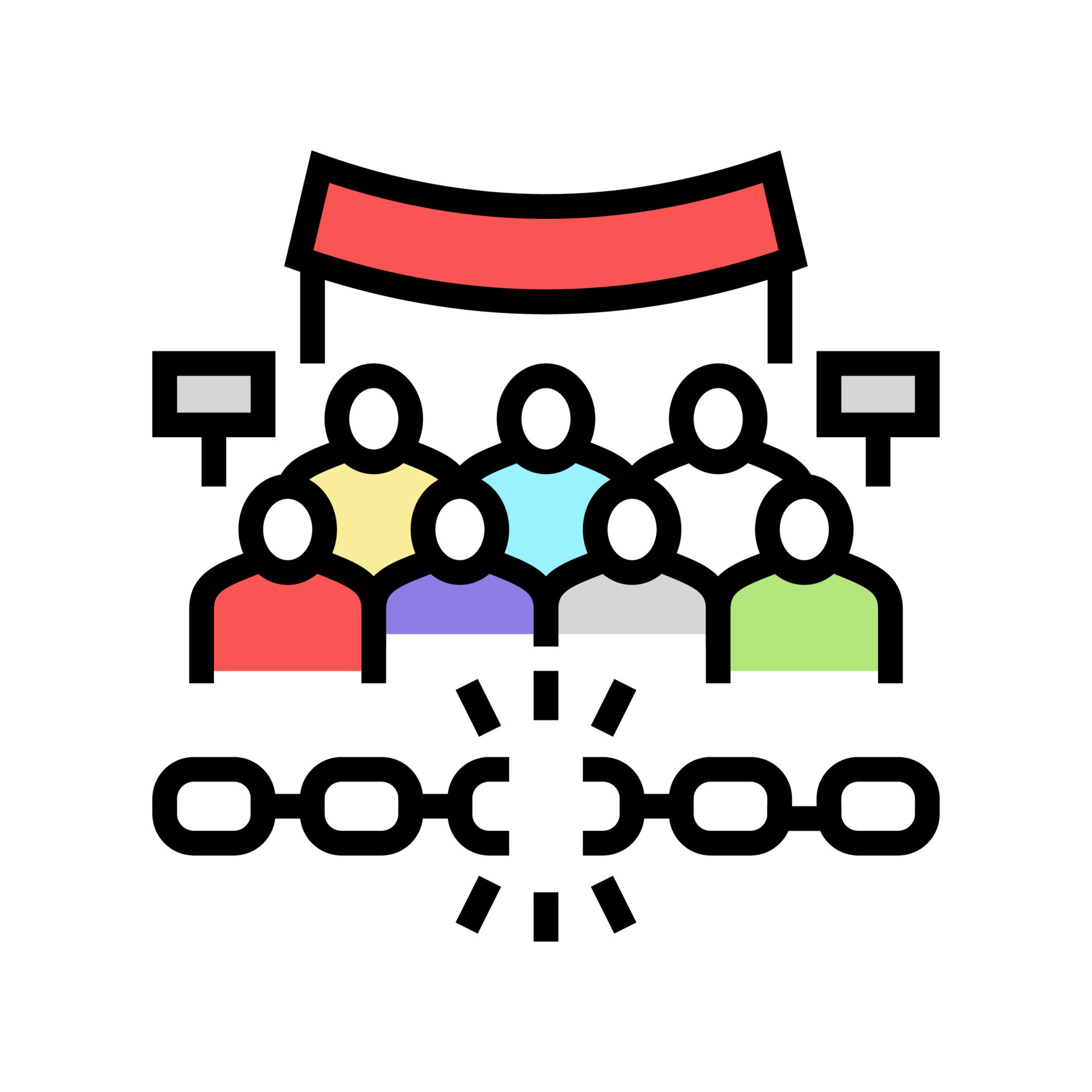 freedom of assembly color icon vector illustration 10300029 Vector Art at  Vecteezy