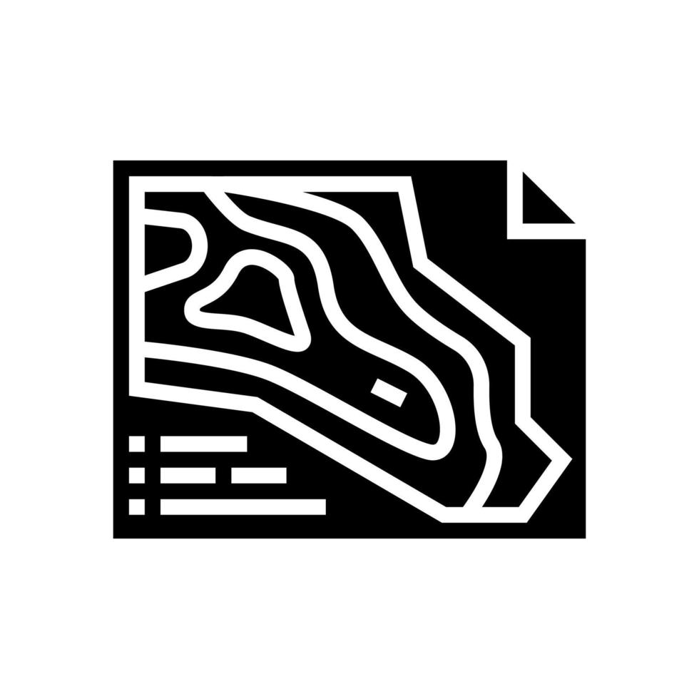 engineering and design quarry mining glyph icon vector illustration