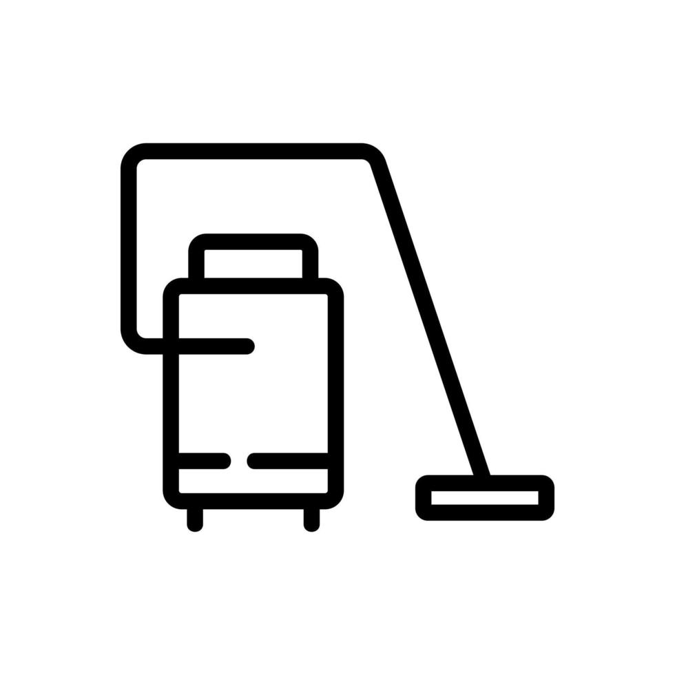 ilustración de contorno de vector de icono de aparato de aspiradora húmeda
