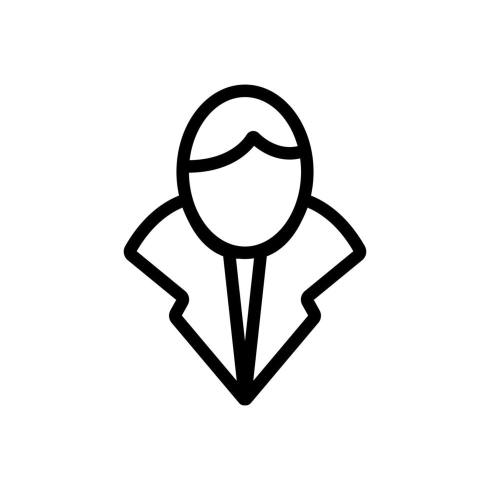 Vampire icon vector. Isolated contour symbol illustration vector