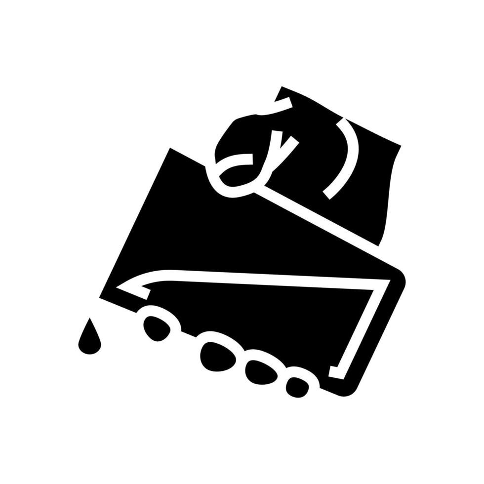 water add glyph icon vector illustration