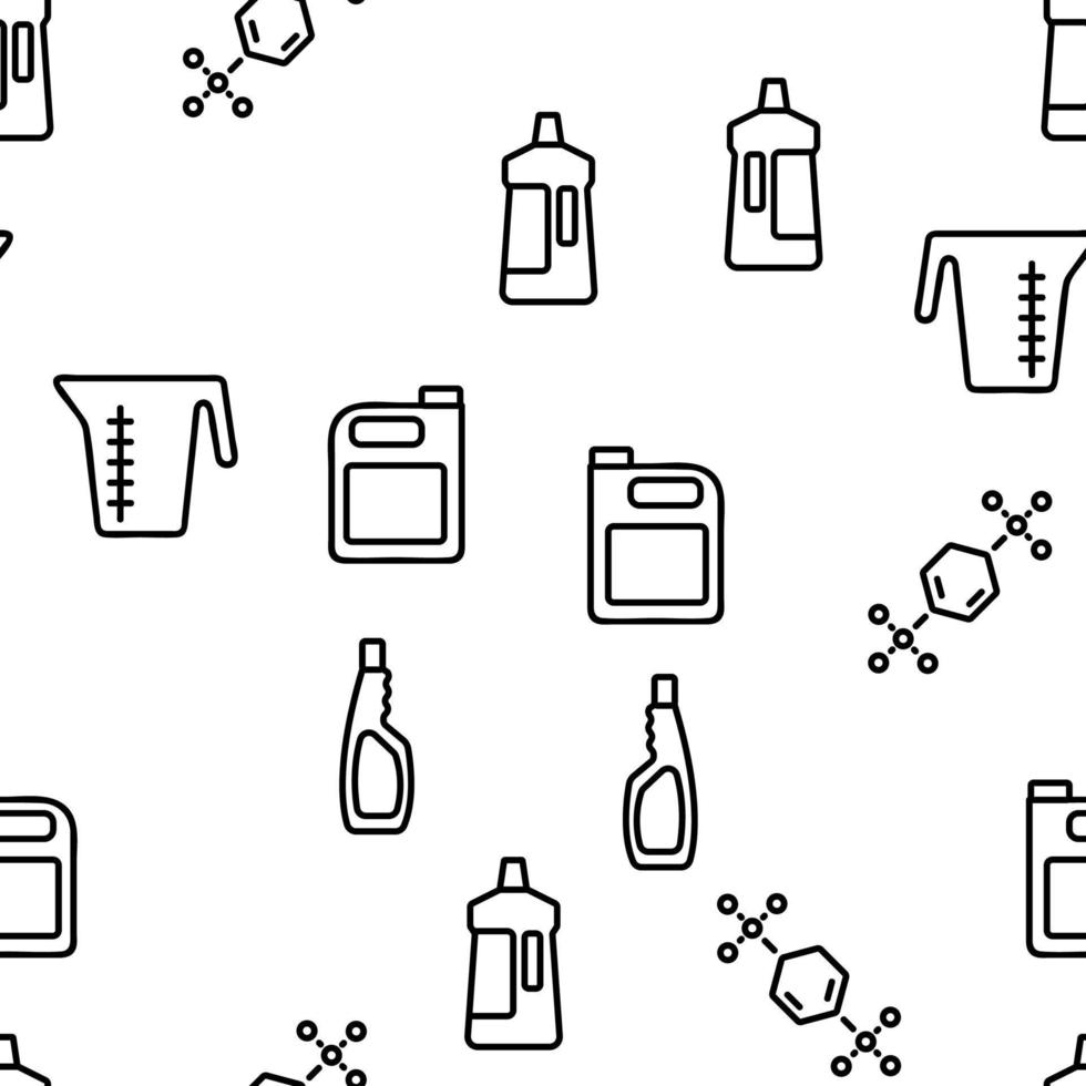 Detergent Cleaning Vector Seamless Pattern