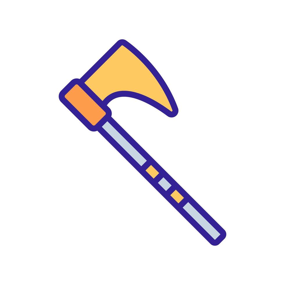 Big axe icon vector. Isolated contour symbol illustration vector