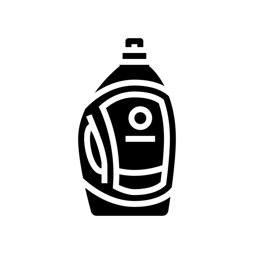 ilustración de vector de icono de glifo de botella de detergente líquido