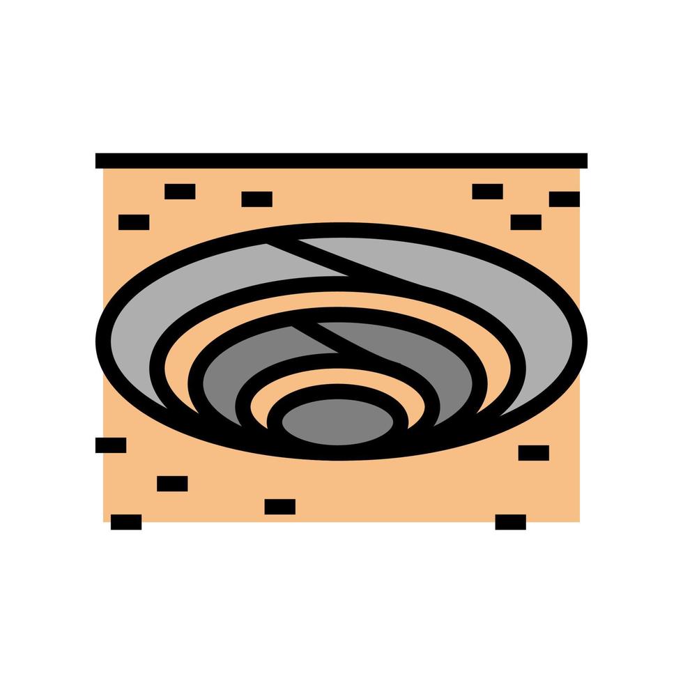 quarry stone color icon vector illustration
