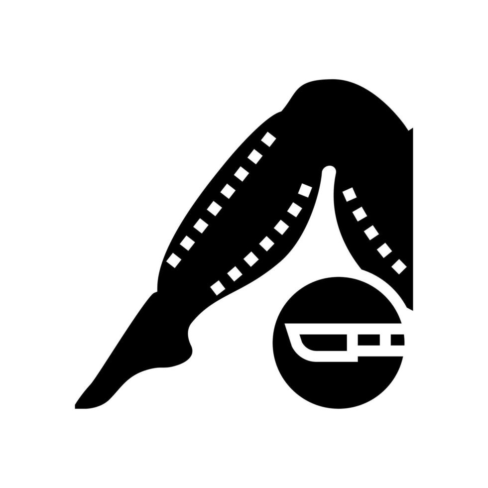 leg plastic surgery glyph icon vector illustration