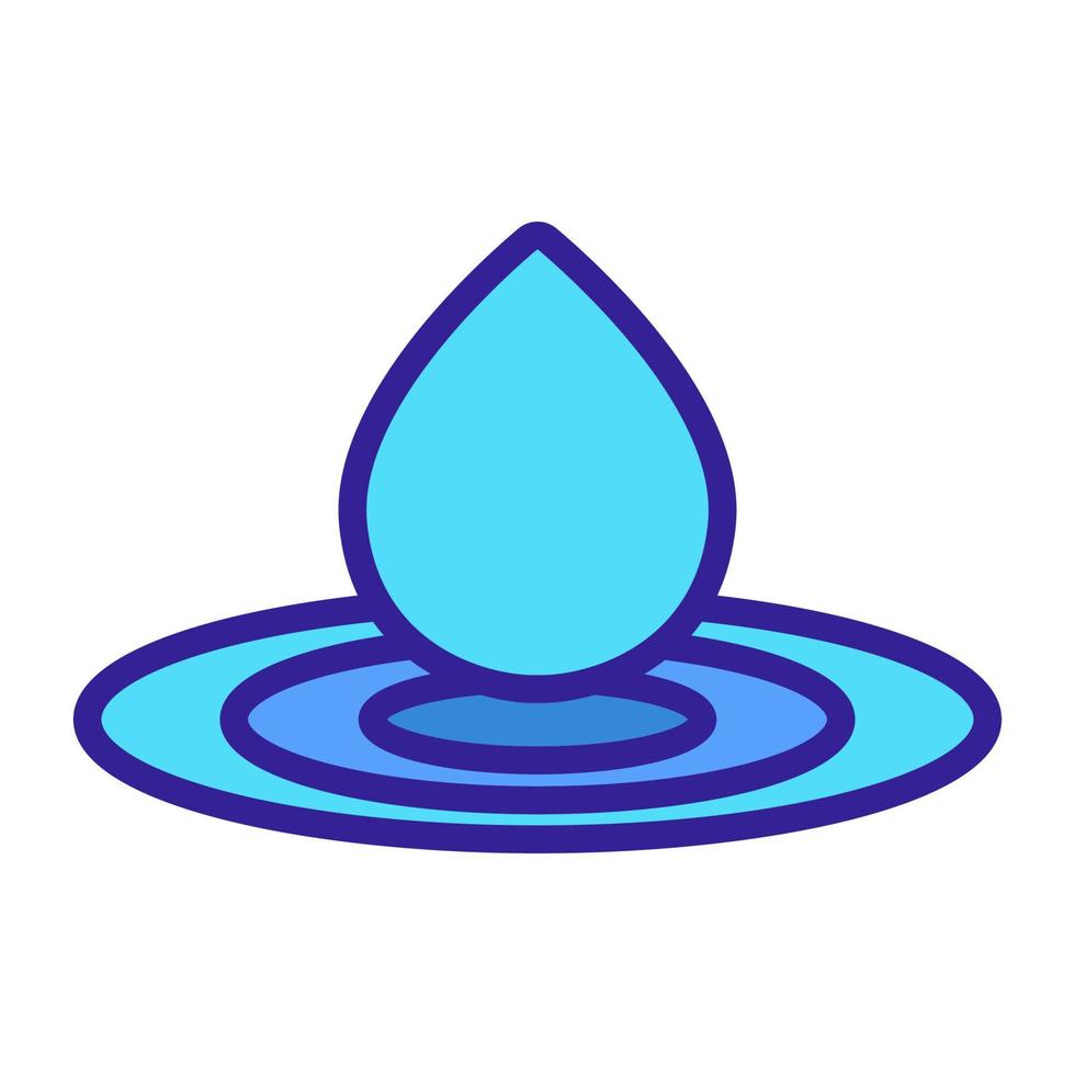 Splashwater icon vector. Isolated contour symbol illustration vector