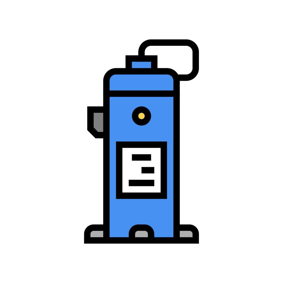industrial air compressor color icon vector illustration