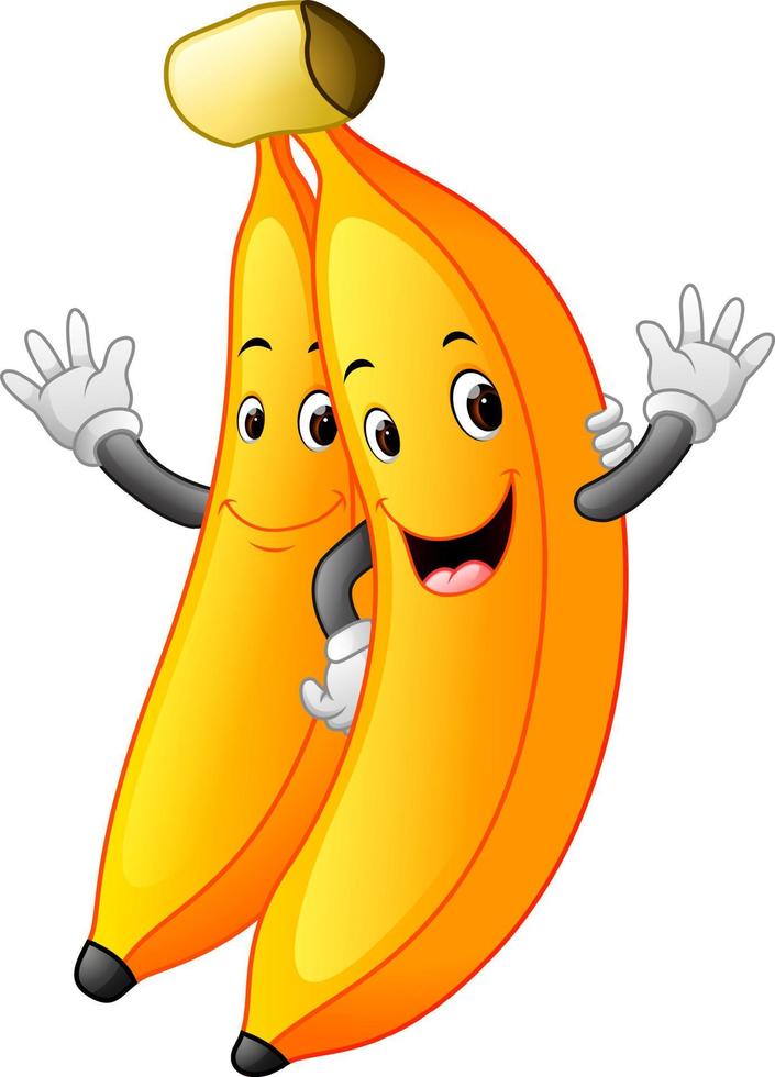 bananas with face vector