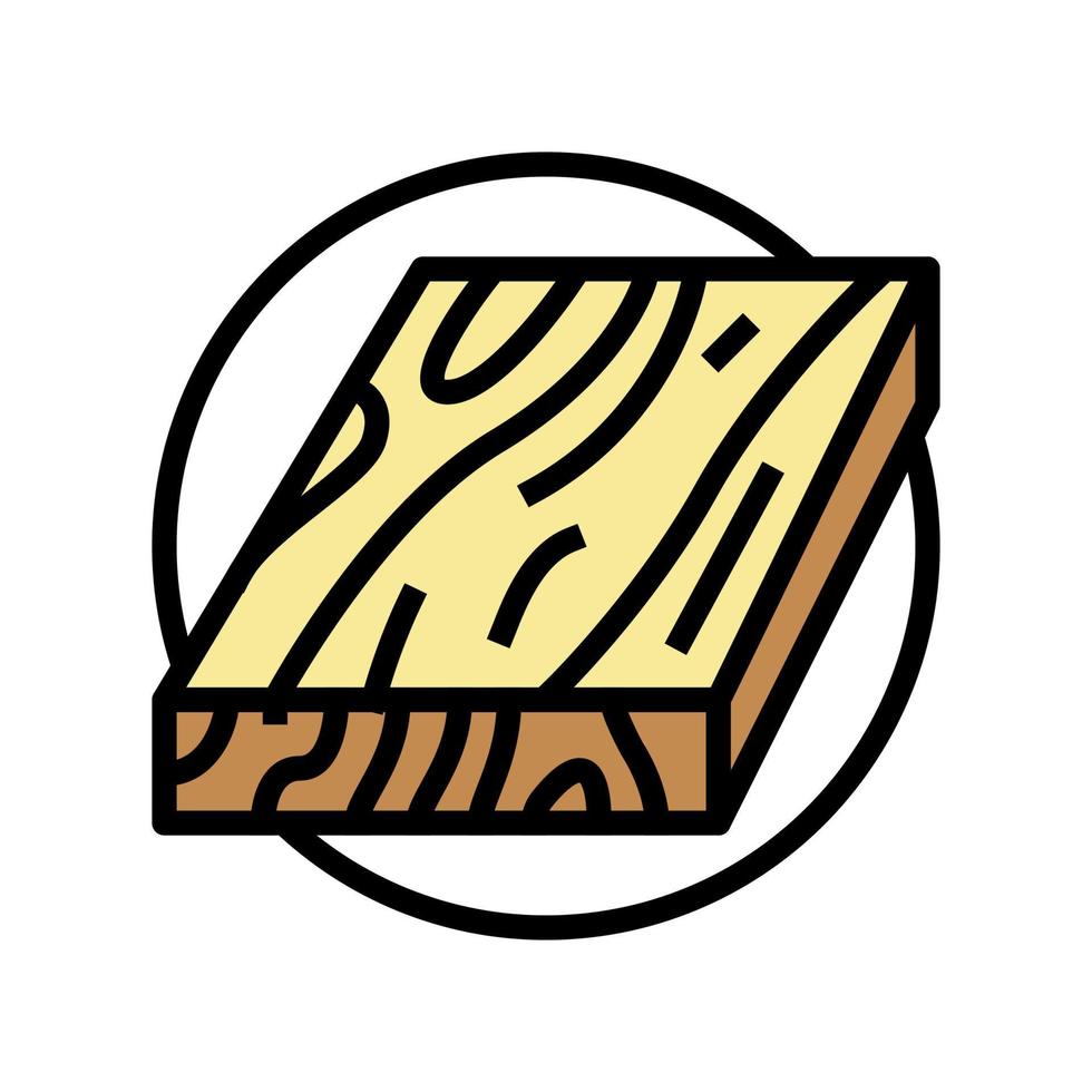 board wooden floor color icon vector illustration