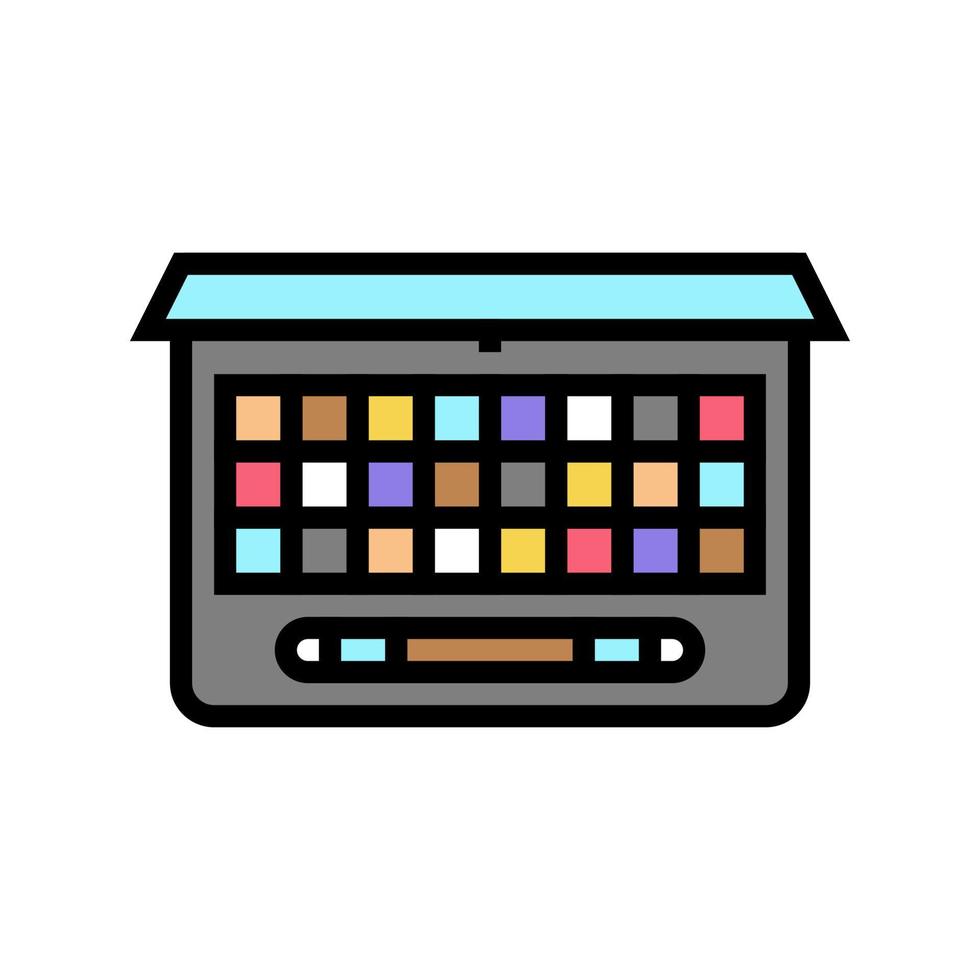 eyeshadow set color icon vector illustration