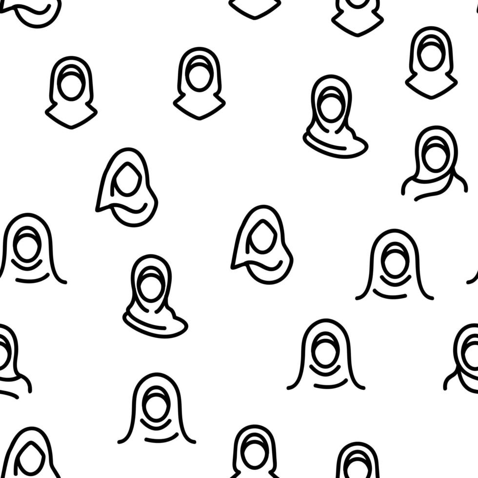 Hijab Vector Seamless Pattern