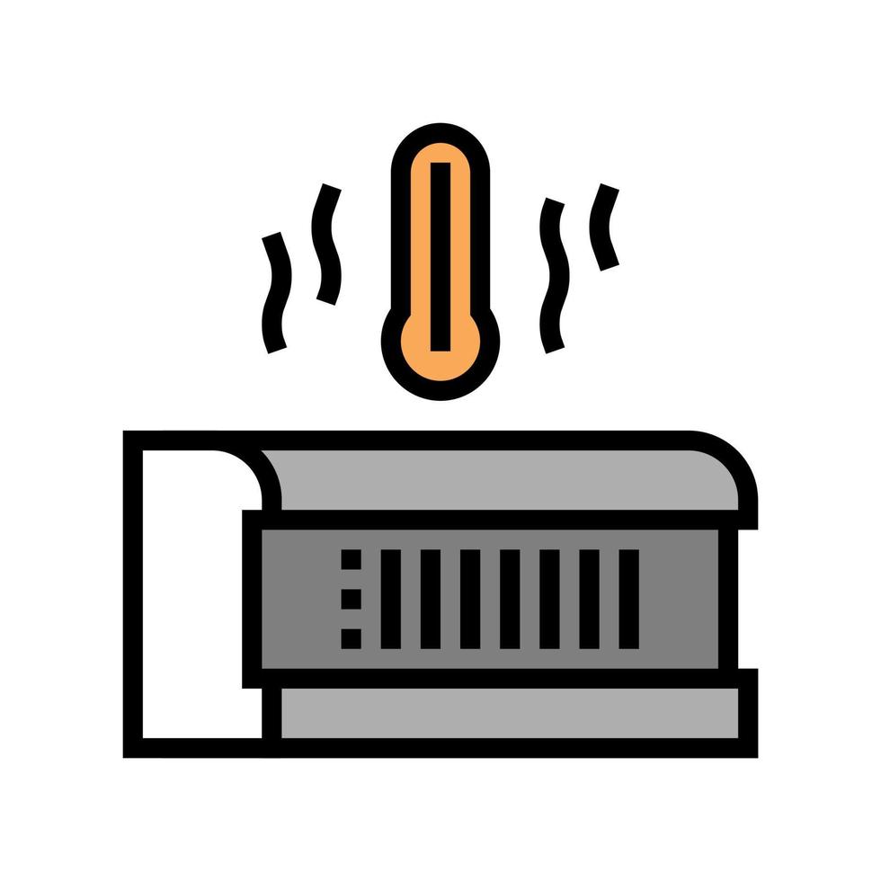 floor heater color icon vector illustration