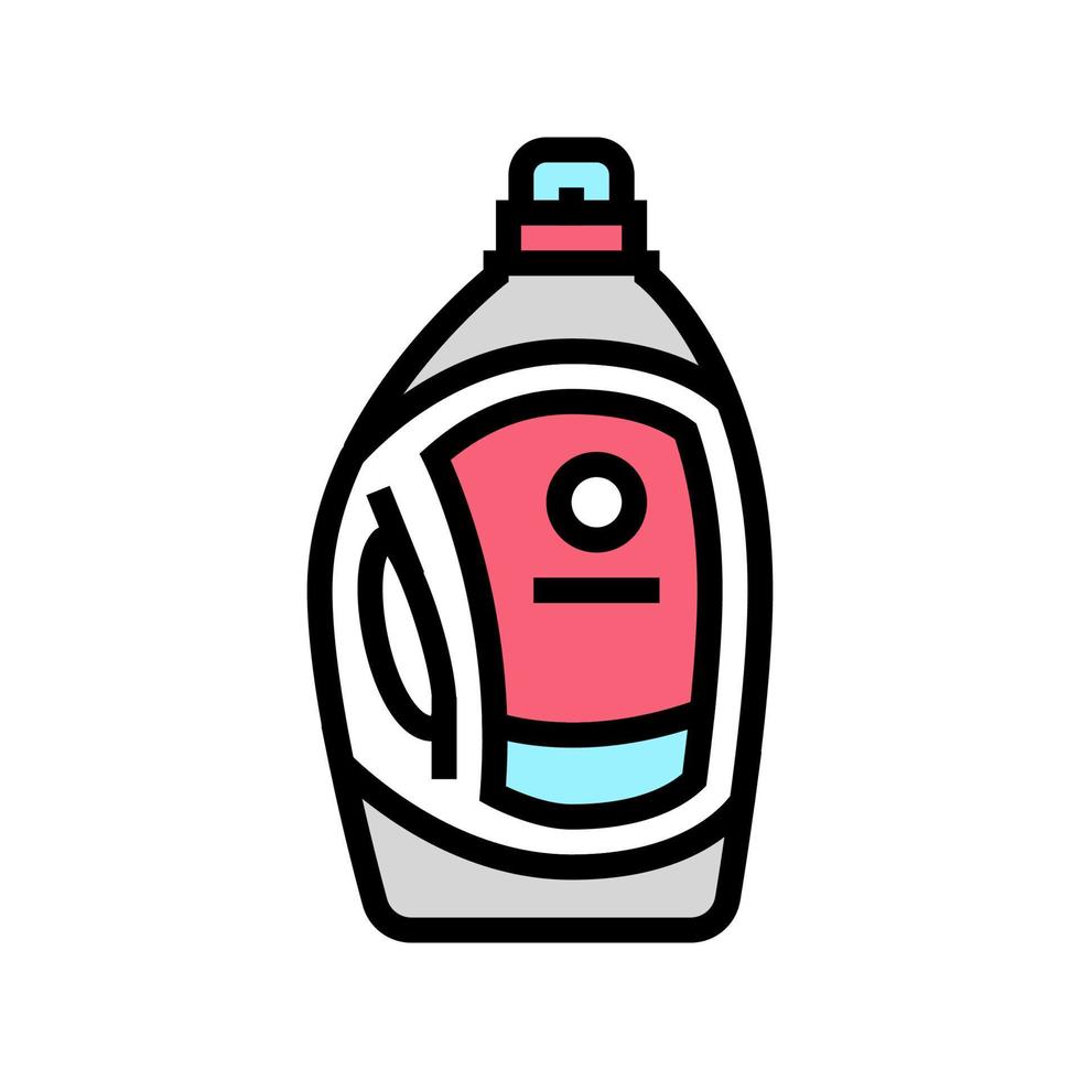 ilustración de vector de icono de color de botella de detergente líquido