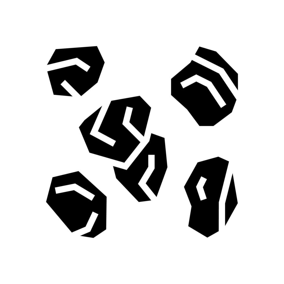 stones resin art glyph icon vector illustration