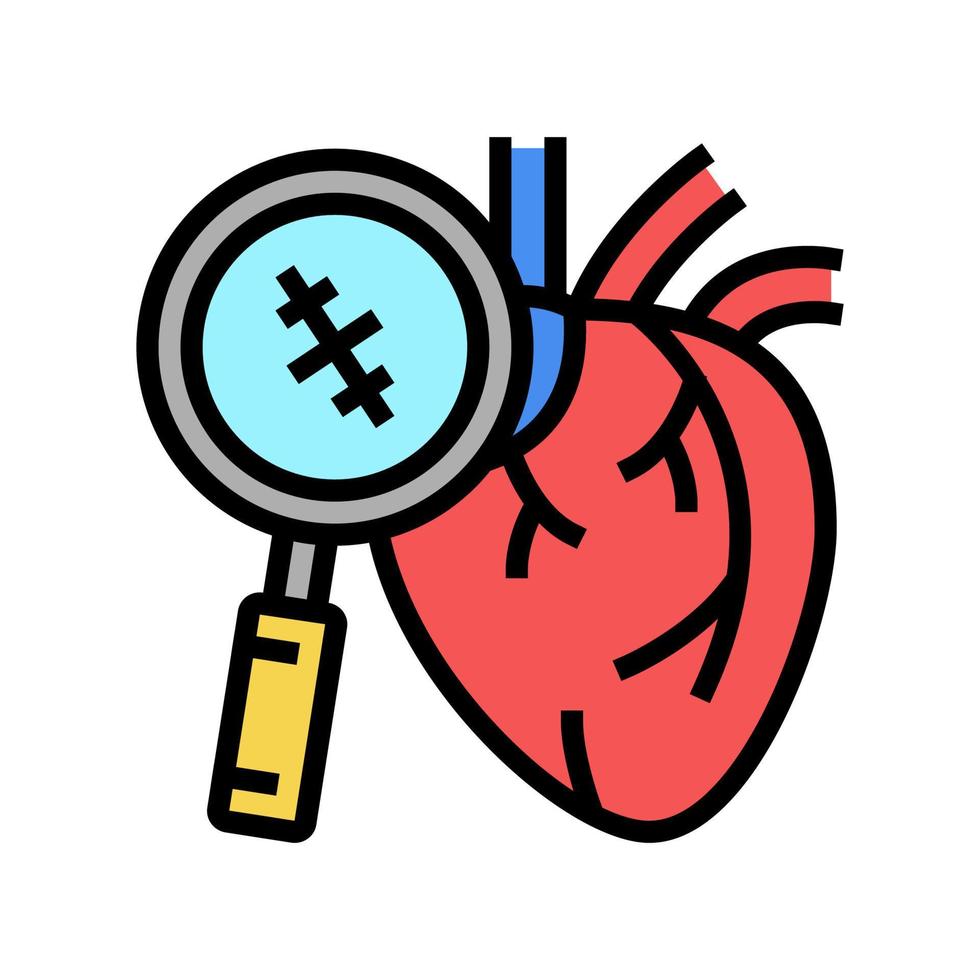 heart surgery color icon vector illustration