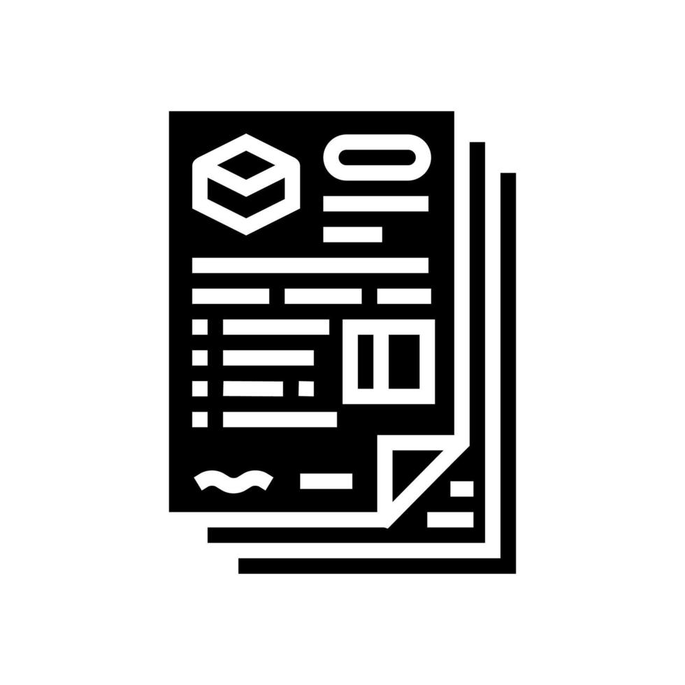 registry land glyph icon vector illustration