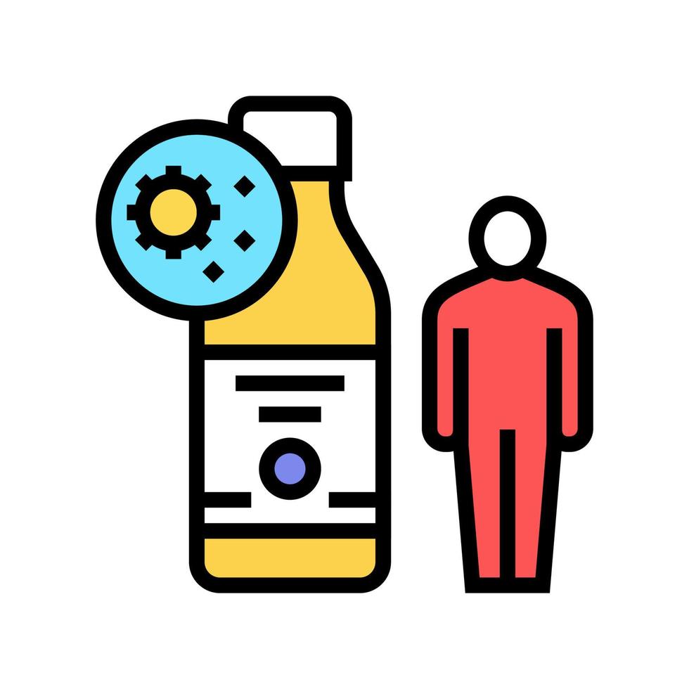 syrup health treatment color icon vector illustration